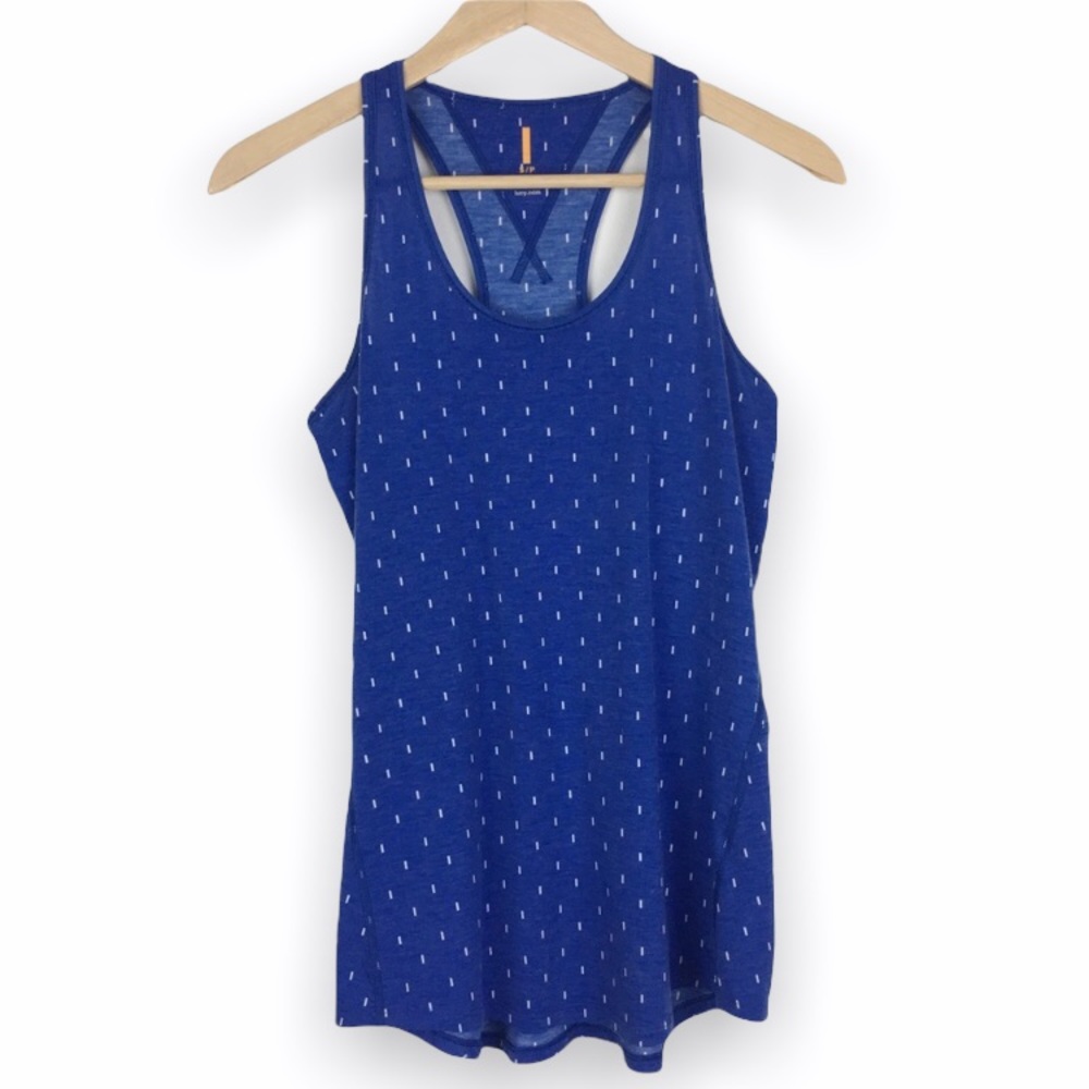 Lucy Blue Racerback Sleeveless Tank Top Womens Size‎ Small